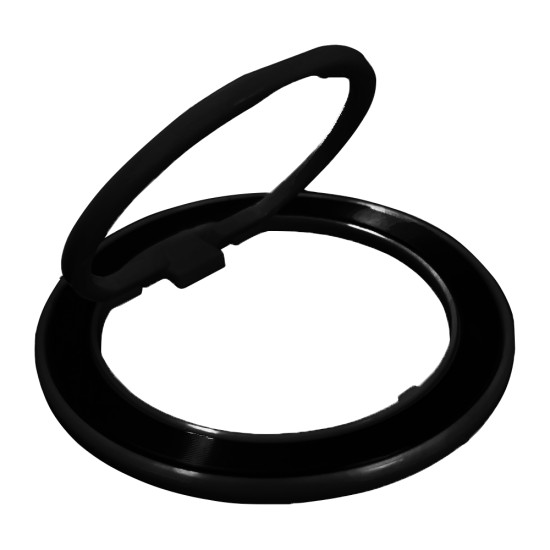 Ring Bracket for All Smartphones 360° Rotation Black